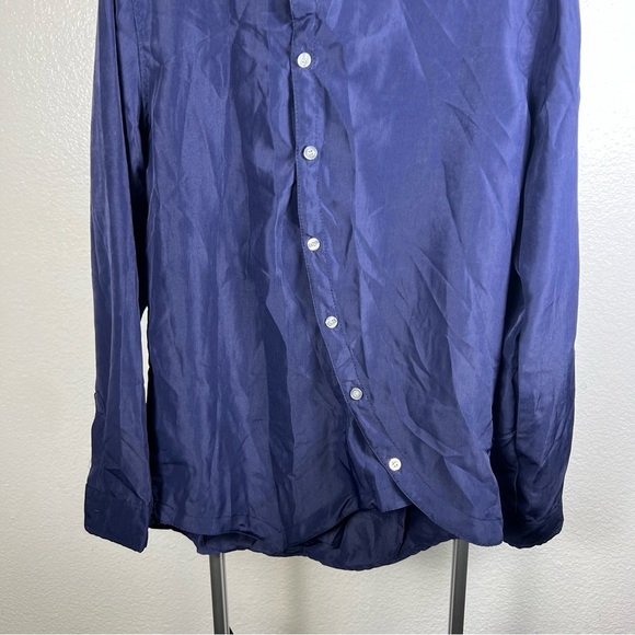 SHEIN Women’s Navy Blue Top Shirt Blouse Size L - Picture 2 of 7